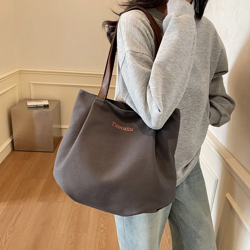CORE BIRD Canvas Bag, Shoulder Bag Regular Women's Multicolor-19