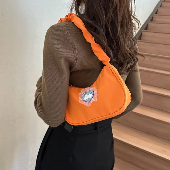 CORE BIRD Canvas Bag Shoulder Bags Women's Black/White/Green/Fuchsia/Orange-1