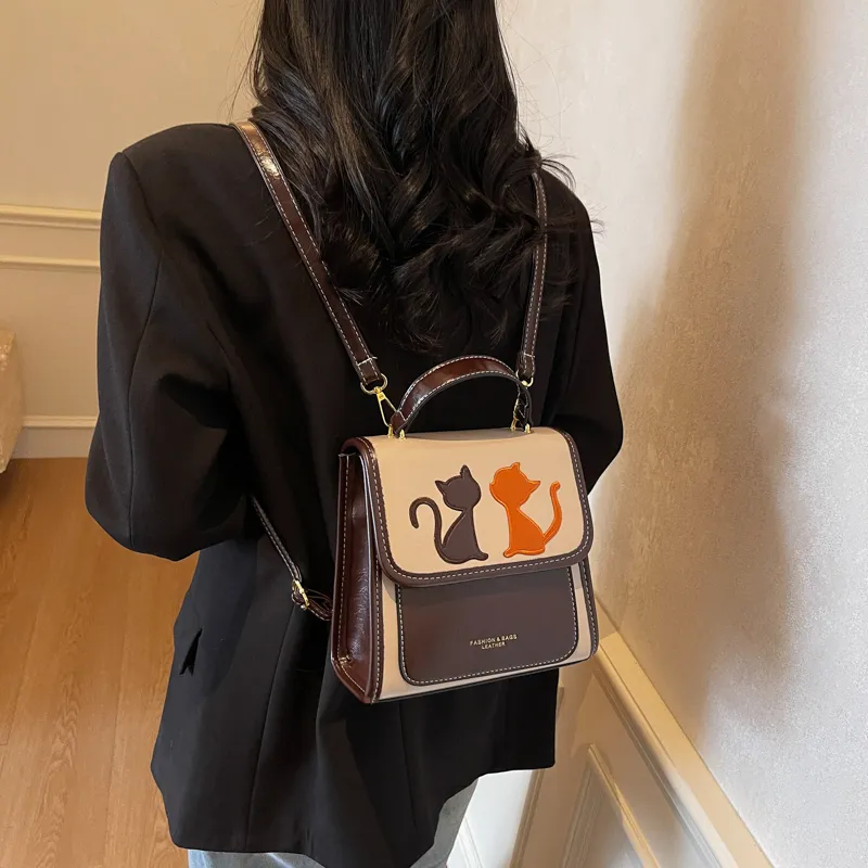 CORE BIRD PU Backpack Regular Women's Multicolor-2