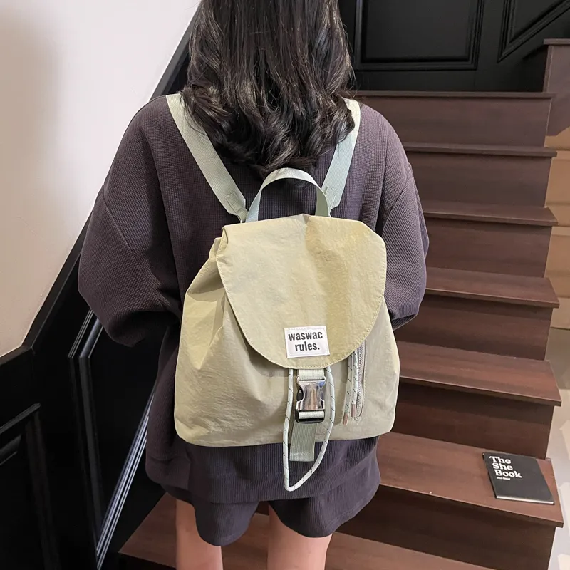 CORE BIRD Nylon Fabric Backpack Women's Multicolor-19