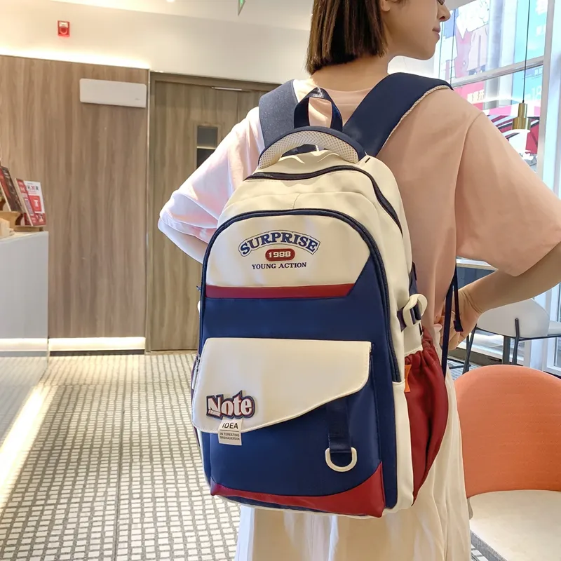 CORE BIRD Nylon Backpack Unisex Multicolor-4