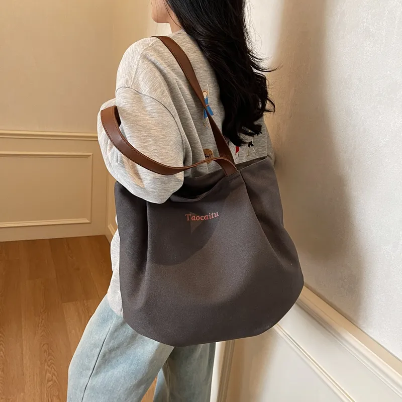 CORE BIRD Canvas Bag, Shoulder Bag Regular Women's Multicolor-18