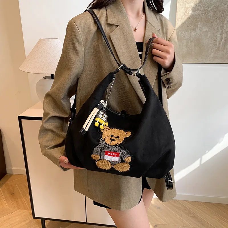 CORE BIRD PU Double Shoulder Crossbody Bag, Shoulder Bag Regular Women's Brown/Red/Coffee/Black-23