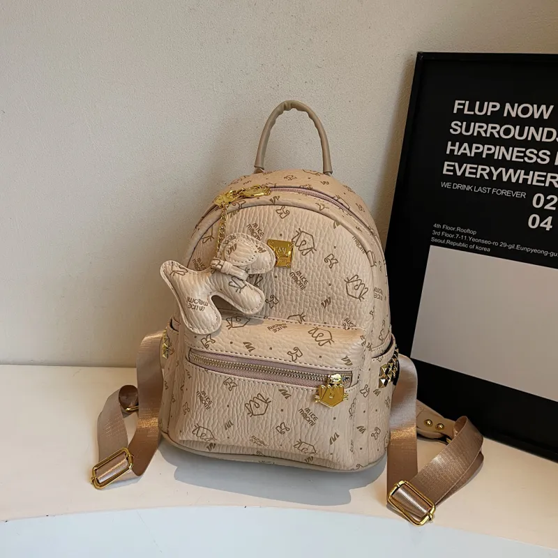 CORE BIRD PU Backpack Large Size Women's Multicolor-22