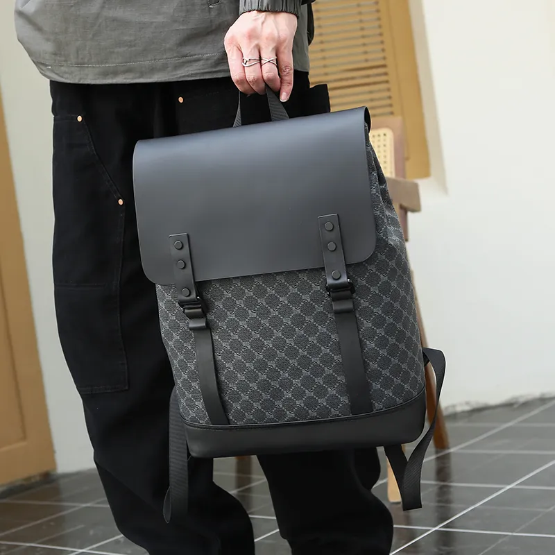CORE BIRD Nylon Backpack Men's Multicolor-5