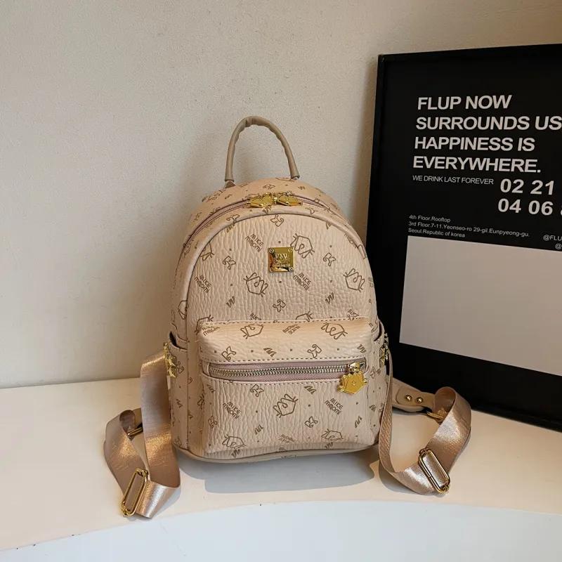 CORE BIRD PU Backpack Large Size Women's Multicolor-21