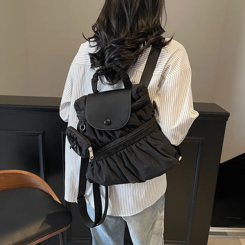 CORE BIRD Fabric Backpack Women's Multicolor-5