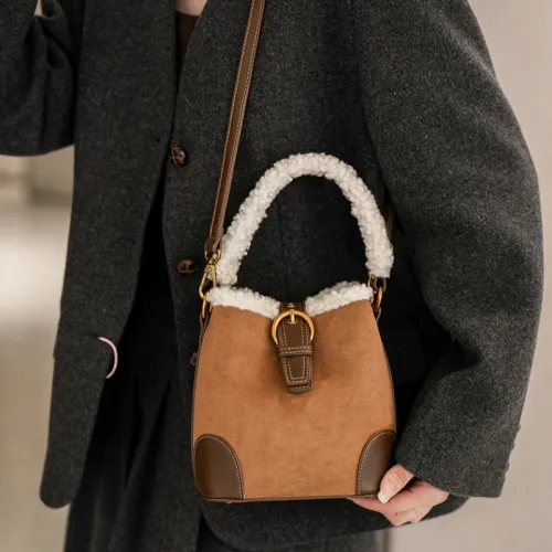 CORE BIRD PU One Shoulder Handbags Regular Women's Brown/Coffee/Black
