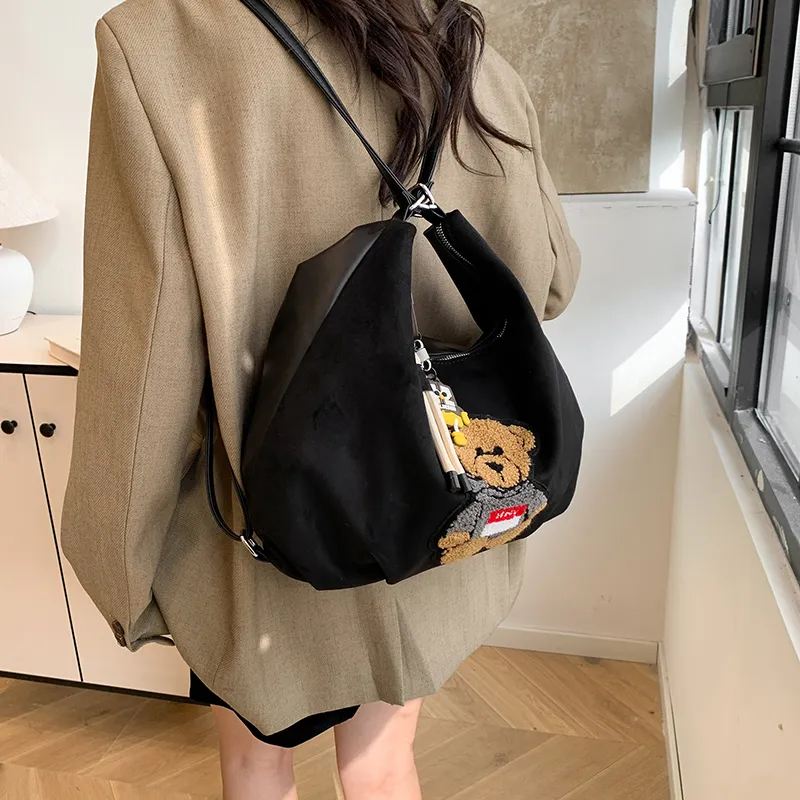 CORE BIRD PU Double Shoulder Crossbody Bag, Shoulder Bag Regular Women's Brown/Red/Coffee/Black-22