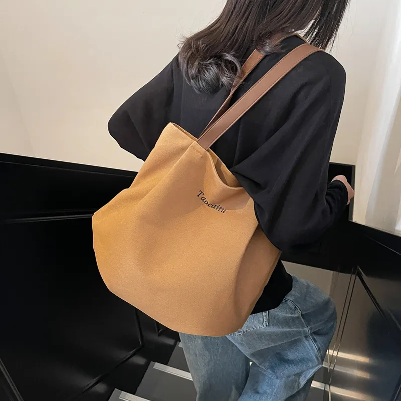 CORE BIRD Canvas Bag, Shoulder Bag Regular Women's Multicolor-13