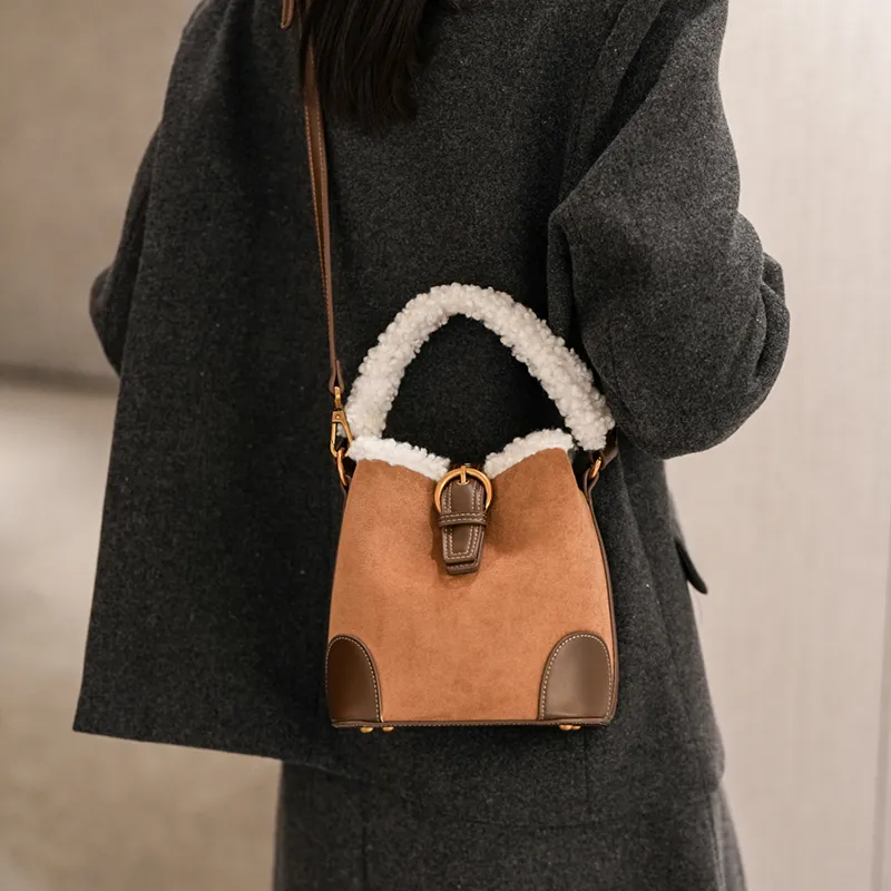 CORE BIRD PU One Shoulder Handbags Regular Women's Brown/Coffee/Black-3