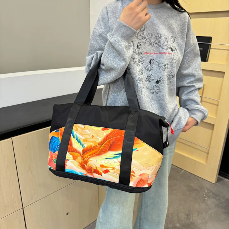 CORE BIRD Oxford Tote One Shoulder Handbag Regular Women's Black-6