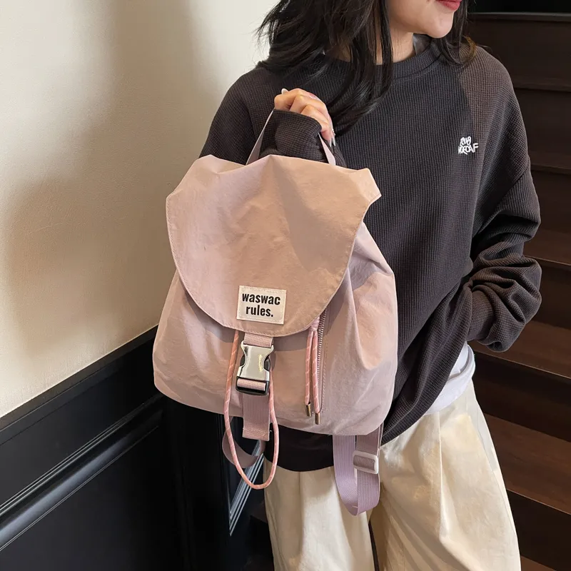 CORE BIRD Nylon Fabric Backpack Women's Multicolor-6
