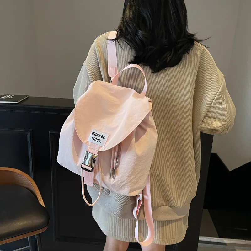 CORE BIRD Nylon Fabric Backpack Women's Multicolor-15