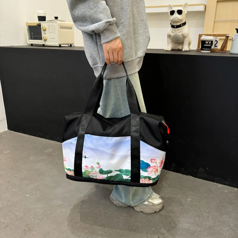 CORE BIRD Oxford Tote One Shoulder Handbag Regular Women's Black-10