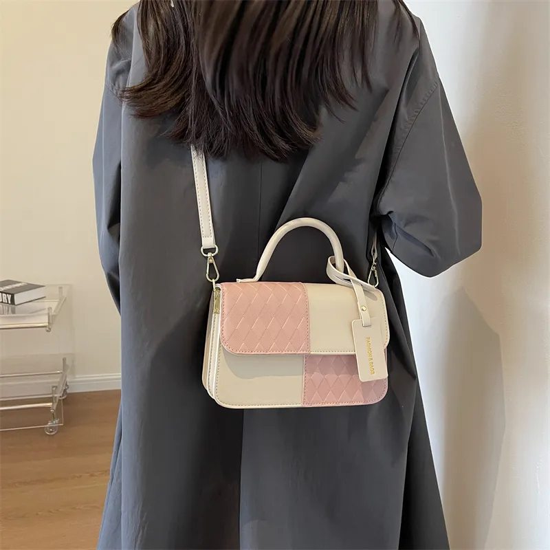 CORE BIRD PU Crossbody Bag Women's Silver/Brown/Black-11