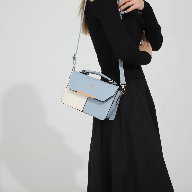 CORE BIRD PU Shoulder Bag Women's Black/Khaki/Light Blue/Dark Blue-10