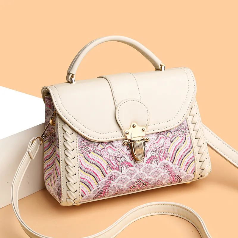 CORE BIRD PU Handbag Regular Women's Multicolor-5