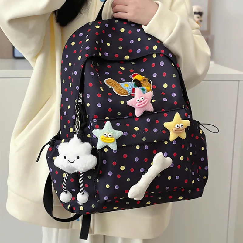 CORE BIRD Nylon Backpack Women's Multicolor-2