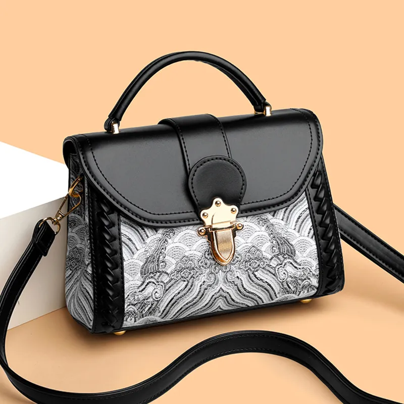 CORE BIRD PU Handbag Regular Women's Multicolor-11