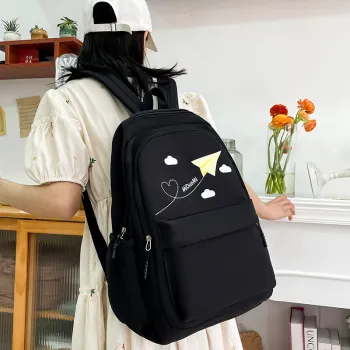 CORE BIRD Polyester Backpack Unisex Black/Purple/Orange/Green/Blue/Pink