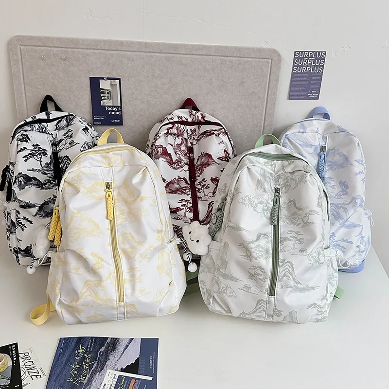 CORE BIRD Nylon Backpack Regular Unisex Multicolor-9