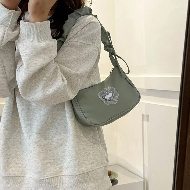 CORE BIRD Canvas Bag Shoulder Bags Women's Black/White/Green/Fuchsia/Orange-8