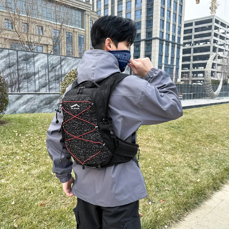 CORE BIRD Polyester Backpack Unisex White/Black-9