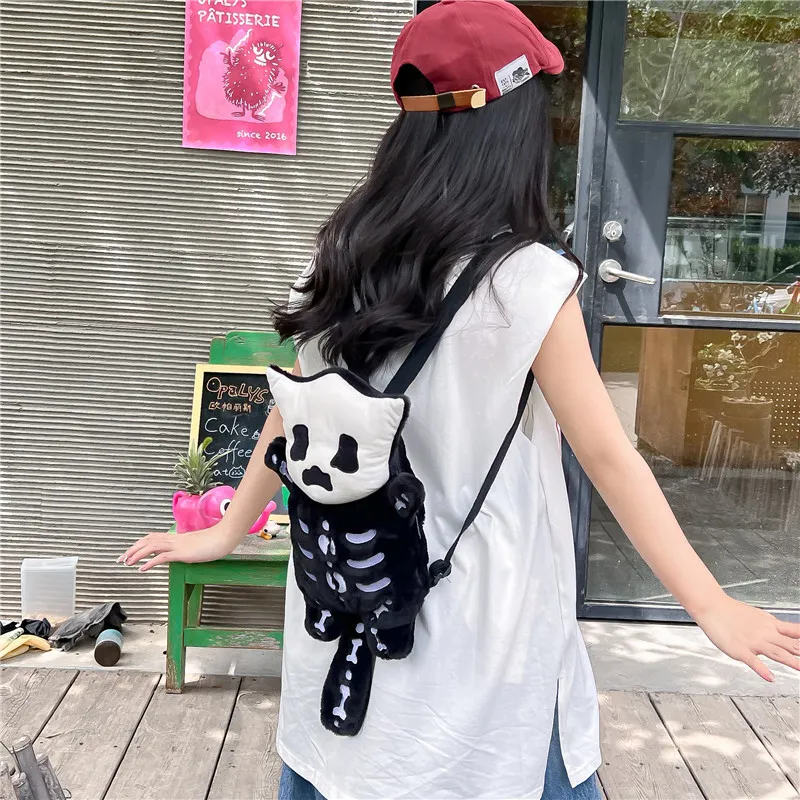 CORE BIRD Plush Backpack Regular Women's Black-1