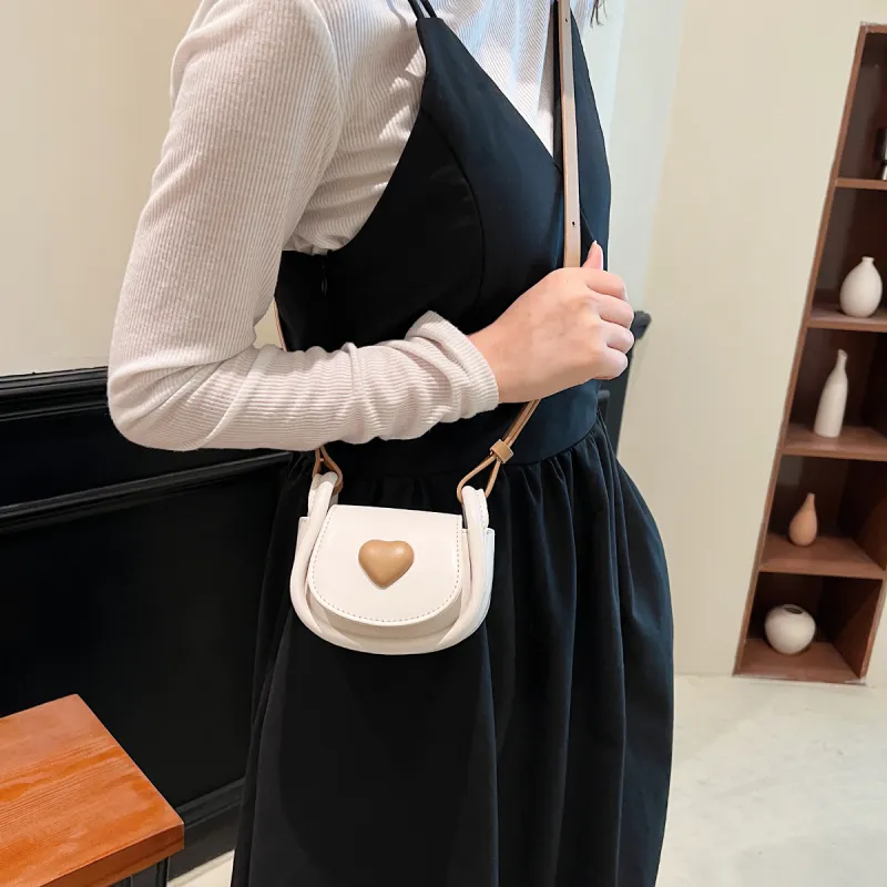 CORE BIRD PU Crossbody Bag, Shoulder Bag Mini Women's White/Silver/Pink/Green-4