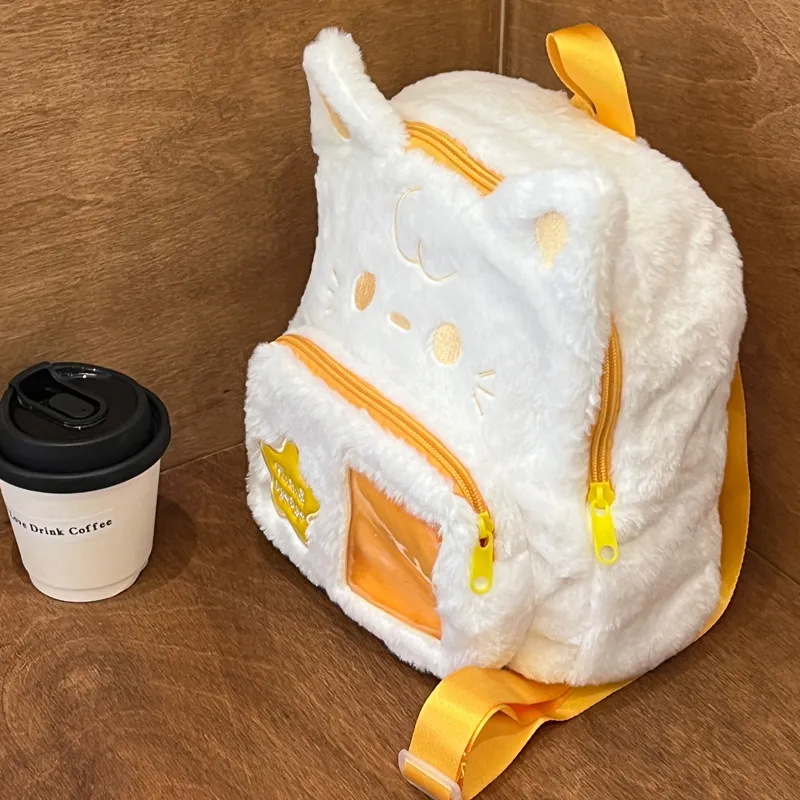 CORE BIRD Plush Backpack Regular Kids' Yellow-4