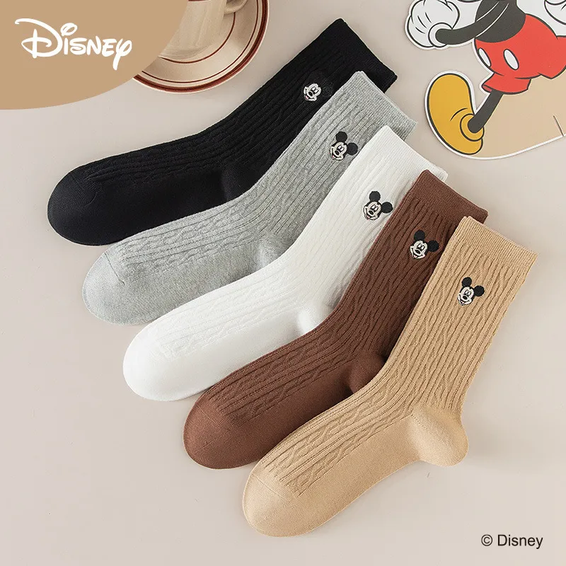 Disney Mickey Series Mid Calf Socks Unisex Box 4 Pack-1