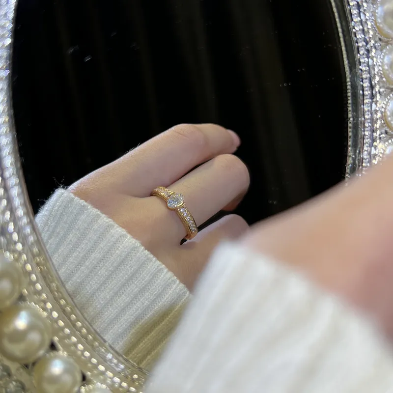 Gingerford Italian Version Craft Diamond Ring Women's-1