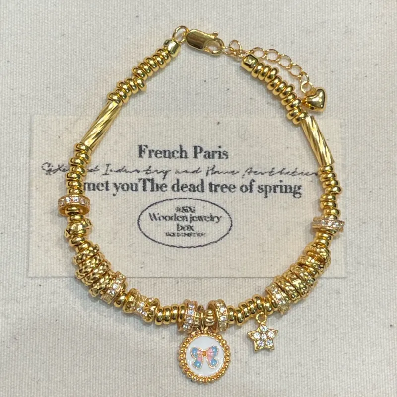 Gingerford S925 Silver plated Gold Bracelets Women's-1