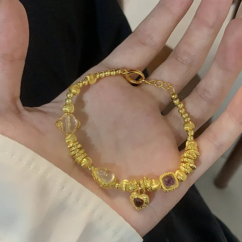 Gingerford S925 Silver Gold-Plated Karat Bracelets Women's-2