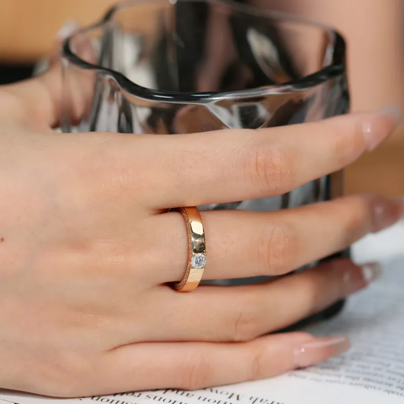 Gingerford Moissanite Rings Unisex-1