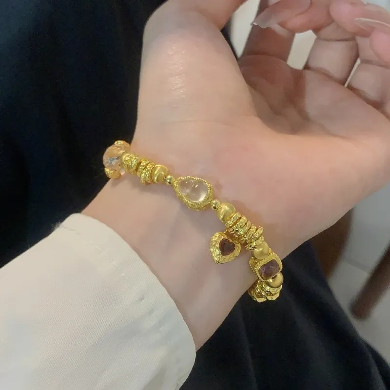 Gingerford S925 Silver Gold-Plated Karat Bracelets Women's-1