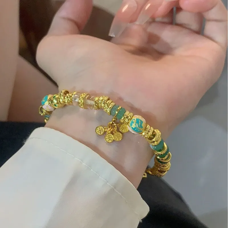 Gingerford S925 Silver plated Gold Bracelets Women's-2