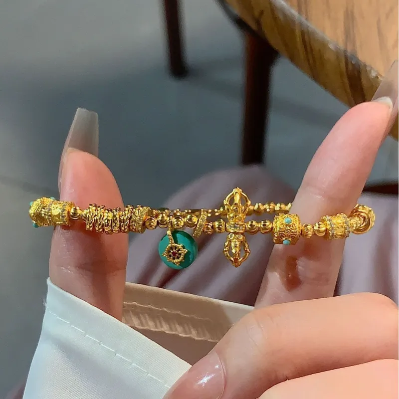 Gingerford S925 Silver Gold-Plated Karat Bracelets Women's-2