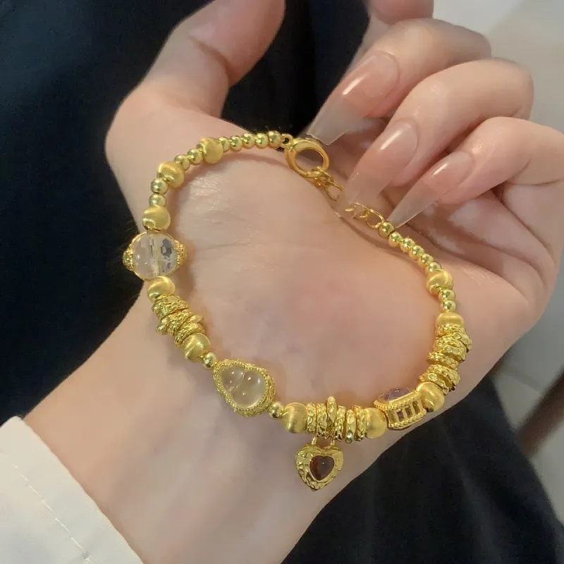 Gingerford S925 Silver Gold-Plated Karat Bracelets Women's-3