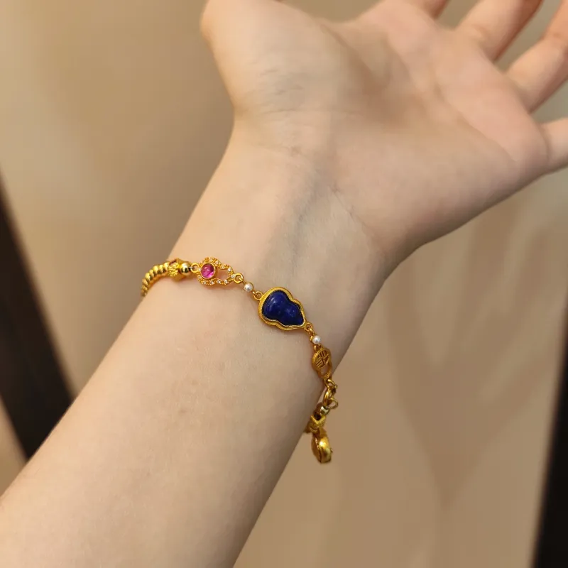 Gingerford S925 Silver plated Gold Bracelets Unisex-1