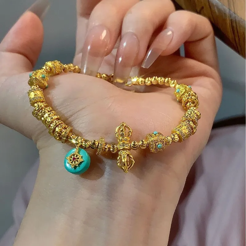 Gingerford S925 Silver Gold-Plated Karat Bracelets Women's-3