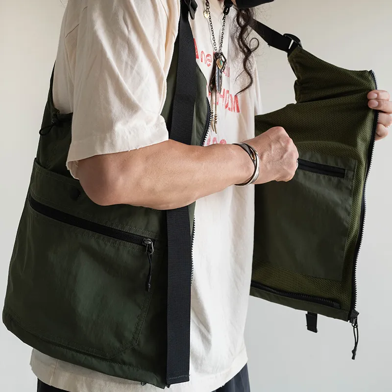 MYBRANDORIGINAL Nylon Polyester Shoulder Bag Crossbody Bag Unisex Olive Green-4