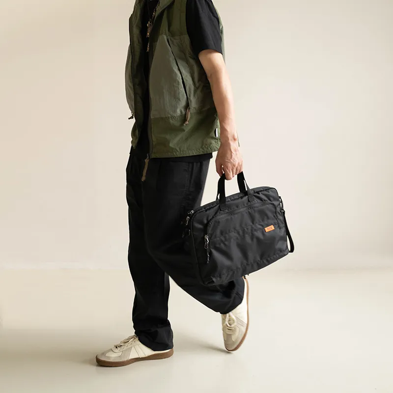MYBRANDORIGINAL Nylon Laptop Bag Regular Unisex Black-6