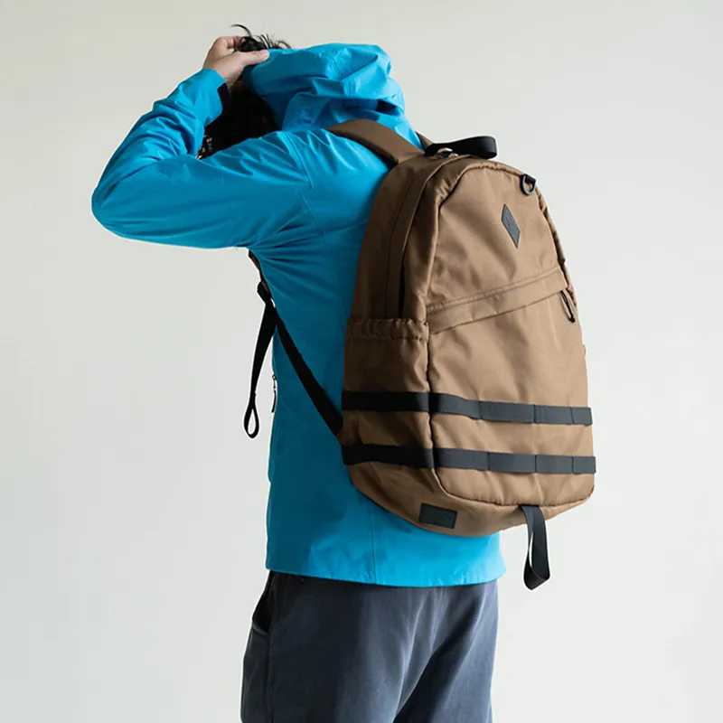 MYBRANDORIGINAL Nylon Backpack Medium Size Unisex Dark Khaki-7