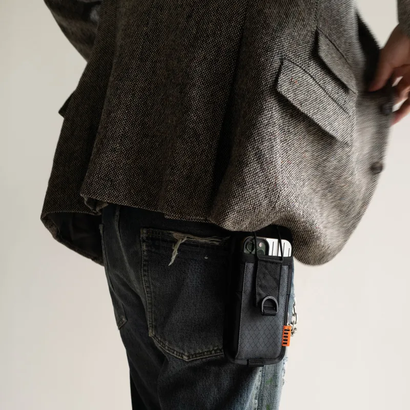MYBRANDORIGINAL Nylon Cell Phone Pouch Regular Unisex Black-5