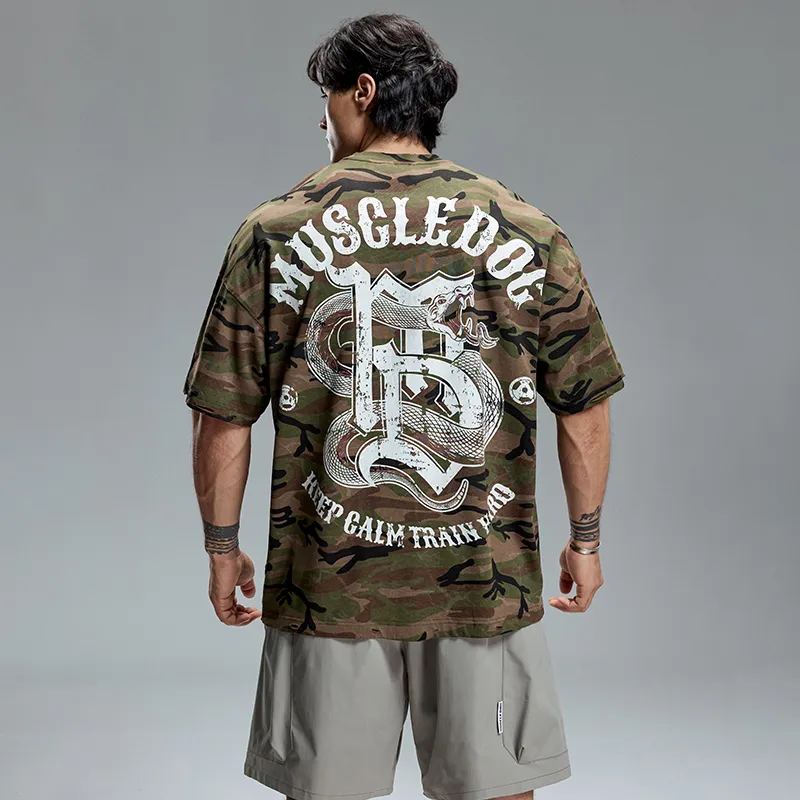 Muscle Dog T Shirts Men-7