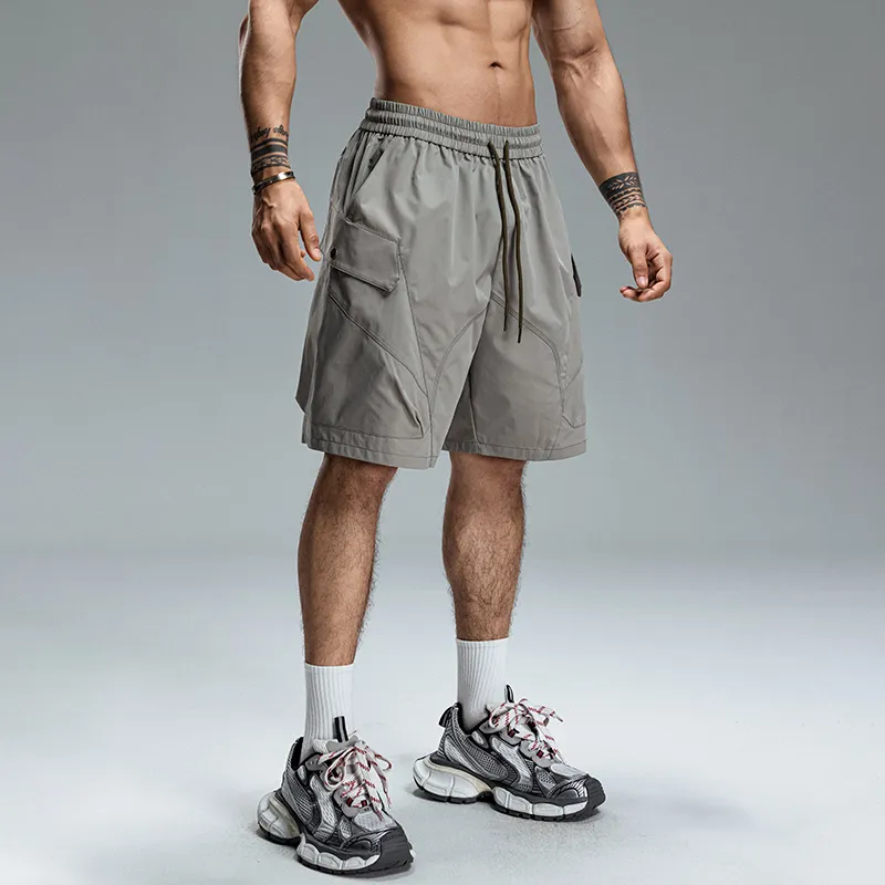 Muscle Dog Casual Shorts Men's Green Khaki-4