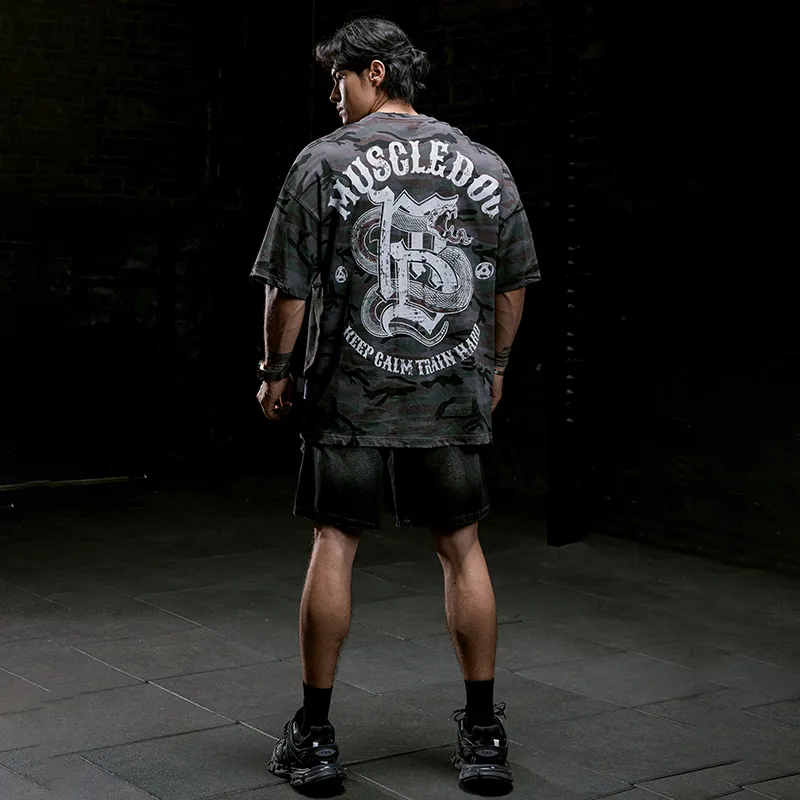 Muscle Dog T Shirts Men-2