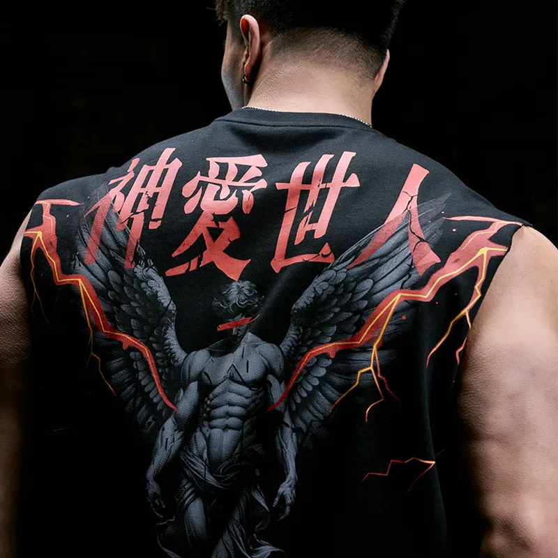 Muscle Dog Tank Tops Men Black-6